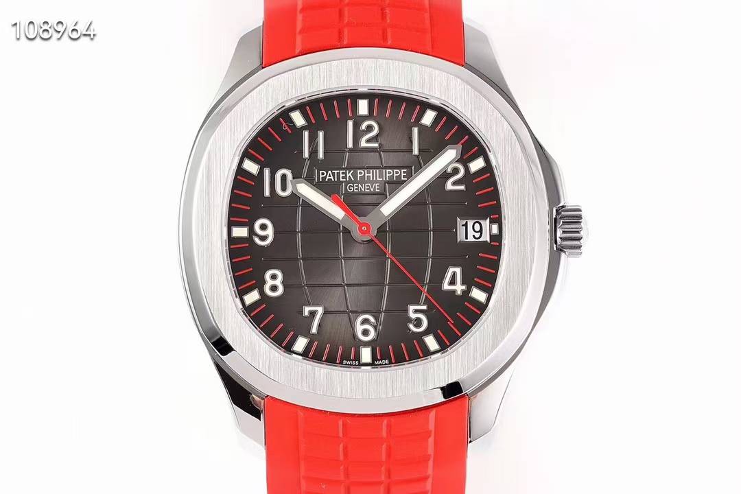 파텍필립 아쿠아넛 5167 레드 러버스트랩 워치 시계